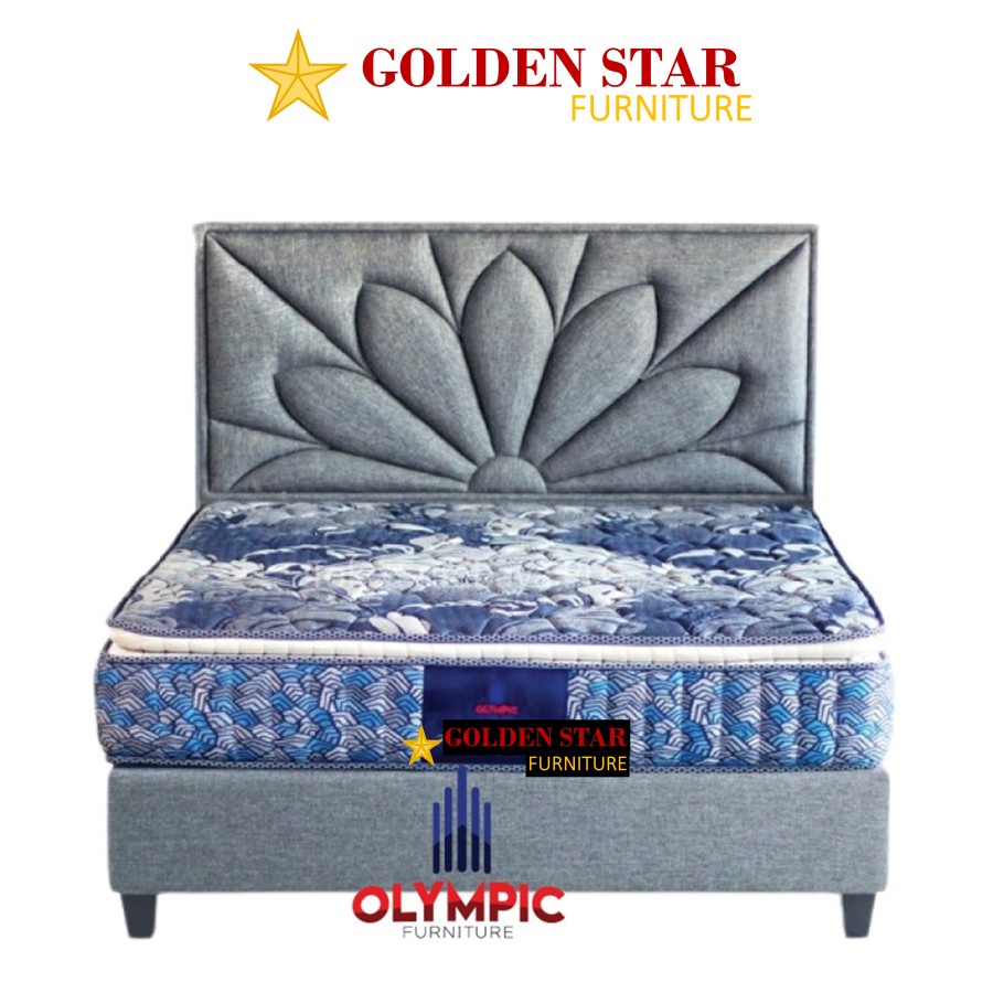 SET / Kasur spring bed Olympic Silver 160/180 springbed pillo top - Kasur uk 160