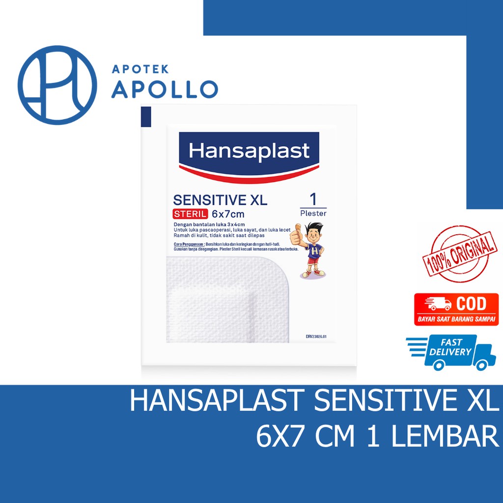 HANSAPLAST SENSITIVE XL 6x7 cm 1 LEMBAR