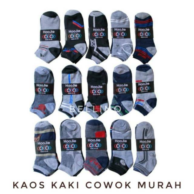 Kaos Kaki Cowok Murah Semata Kaki Motif Random