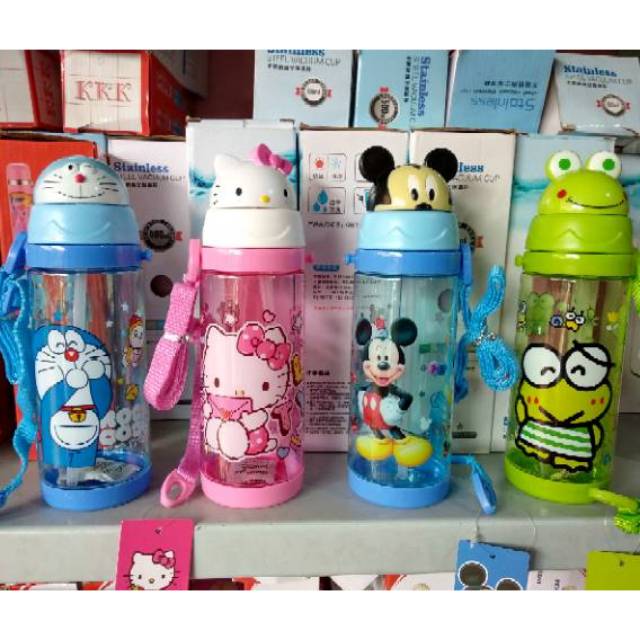 Botol Minum karakter kepala boneka