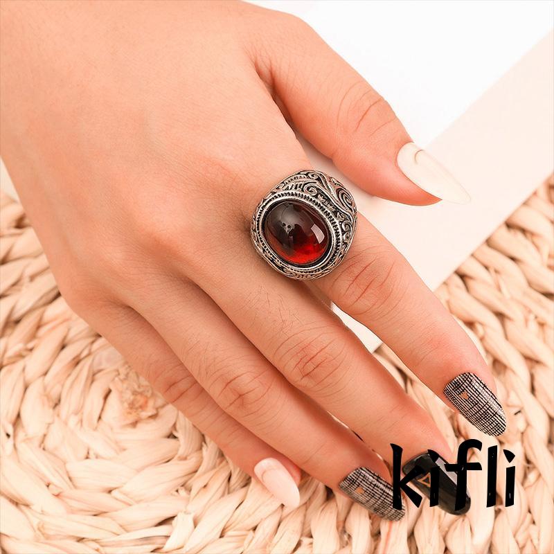 Cincin,Model Terbuka Adjustable,Gaya Retro,Untuk Pria
