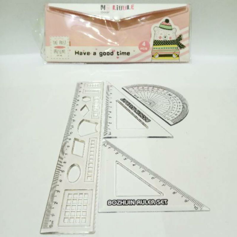 

Penggaris Busur Derajat Matematika (1set isi 4pcs)