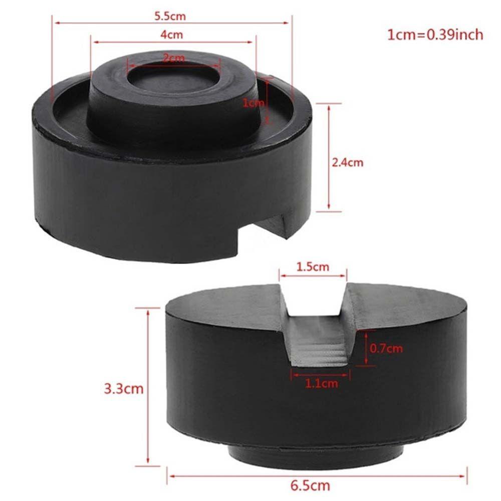 Lanfy Black Rubber Pads Lifting Vehicle Stand Matras Lantai Adaptor Alat Perbaikan Mobil