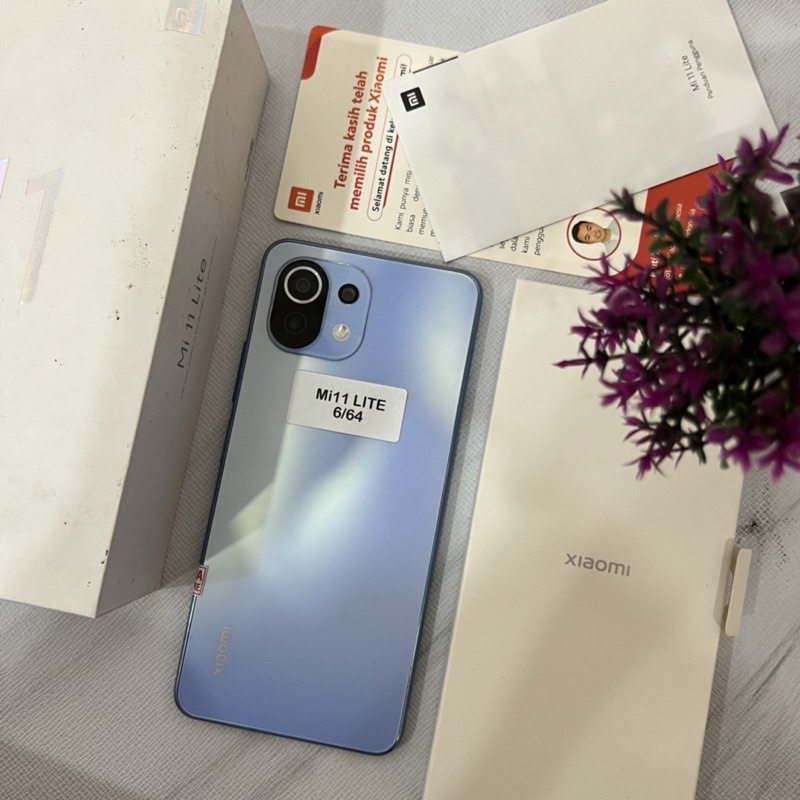 xiaomi mi 11 lite Ram 8 rom 128 Gb Fullset original second like new garansi resmi