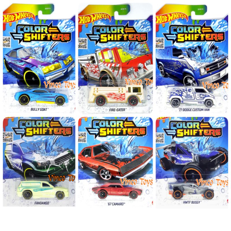 Hot Wheels Color Shifters mobil berubah warna colour shifter - Bully Goat Fandango Fire Eater 67 Cam