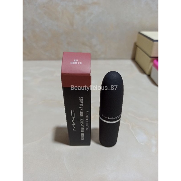 MAC POWDER KISS LIPSTICK Teddy 2.0 / Velvet Teddy / Kinda Sexy / Mull it Over / Sultry Move / Chilli