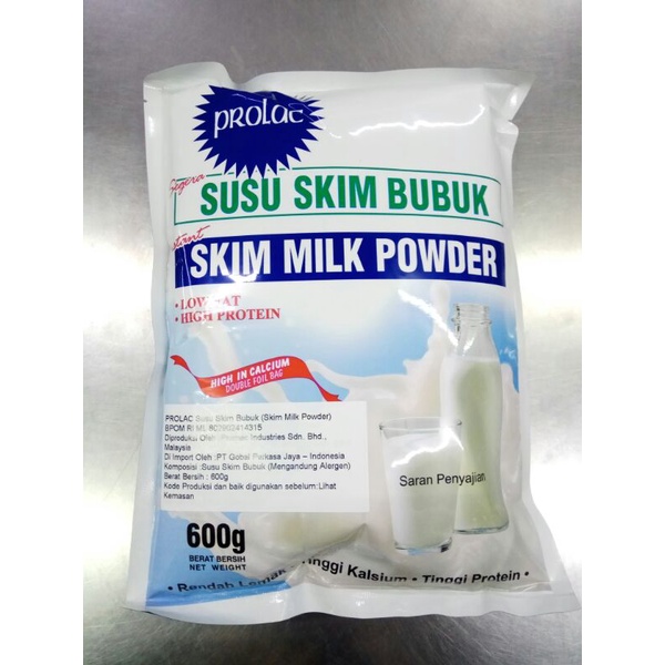 

PROLAC SKIM MILK POWDER INSTANT 600g