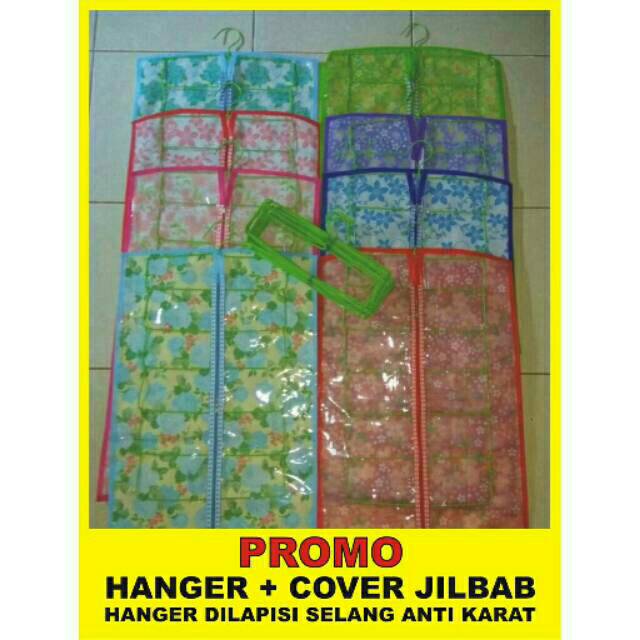 HANGER JILBAB HJO HIJAB KERUDUNG RAK GANTUNG SUSUN SELANG ORGANIZER GROSIR