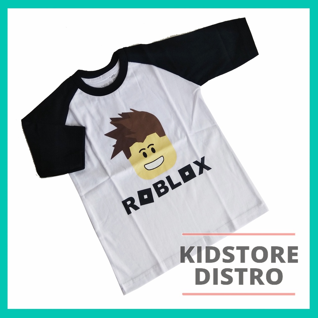 Kaos Anak Raglan Distro / Baju Raglan Anak Laki-Laki &amp; Perempuan / Motif Roblox / Goverti