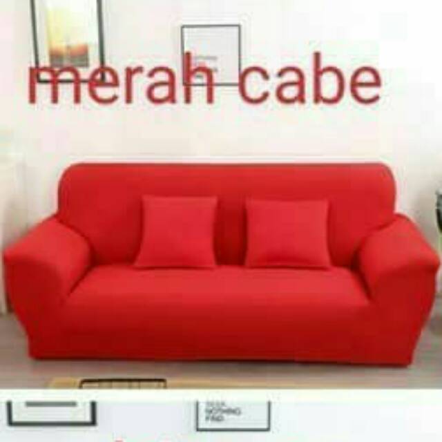 Cover Sofa Elastis Polos Sarung Sofa Elastis Polos free 1Sarung Bantal Sofa