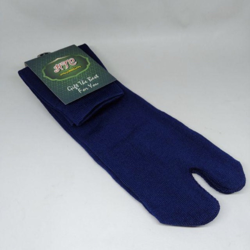 KAOS KAKI JEMPOL MUSLIMAH Bahan polyster / KAOS KAMI MURAH DAN TEBAL-Biru Navy