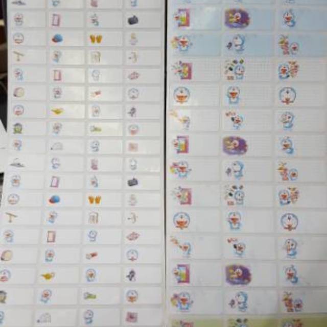 

label premium WHITE DORAEMON label ori