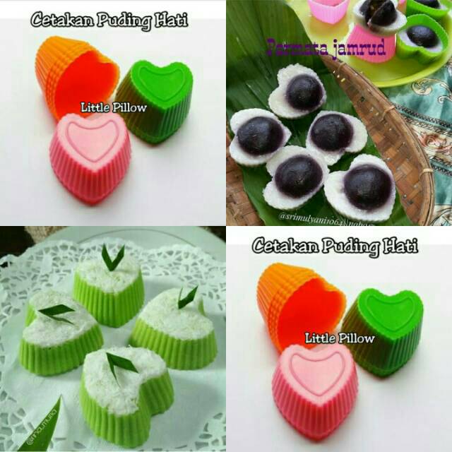 ( HATI MINI ) Cetakan Puding Hati/Cetakan Bolu Kukus Love/Cetakan Agar Agar