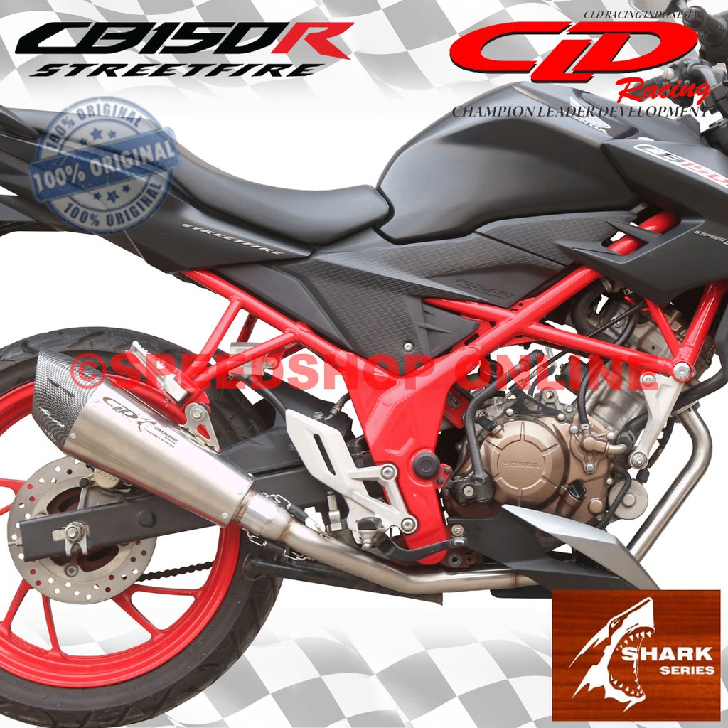knalpot cld honda cb150r original type shark