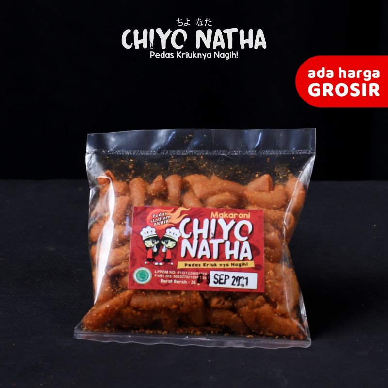 

Makaroni Bantet Kriuk Chiyo Natha 30g Makanan Ringan Cemilan Pedas