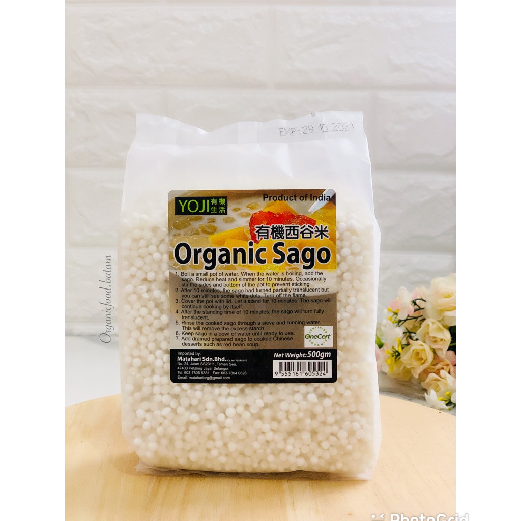 

Organic Sago Whole / Sagu organik 500g