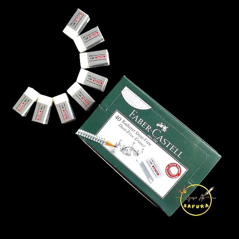 

penghapus eraser Faber-Castell steap putih satuan