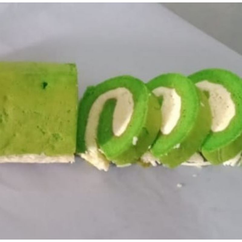 

bolu gulung pandan krim keju keto debm friendly sehat