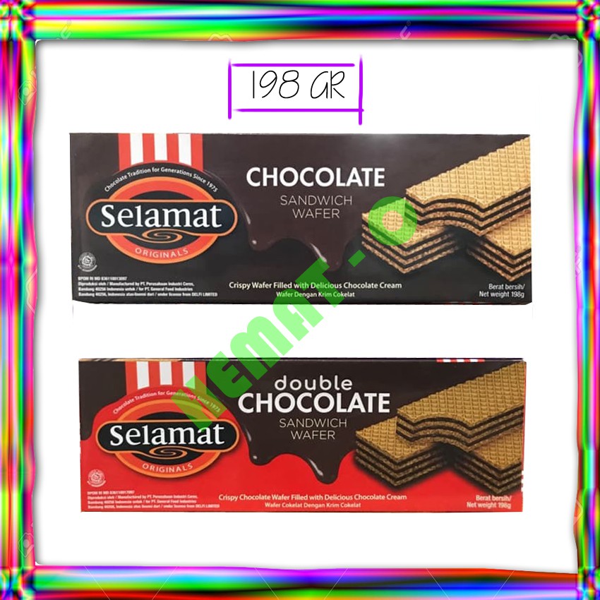 

SELAMAT Wafer Sandwich Cokelat Double Coklat 145 g