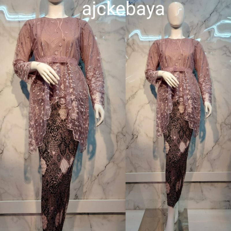 Kebaya Tille/ Andin Pita/Kebaya Modern/Kebaya Terbaru/Setelan Kebaya Tille/Kebaya Bali/ Set Kebaya