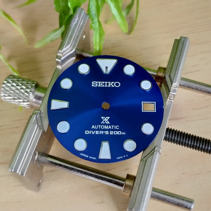 seikomod mod seiko dial sumo blue 7s26 nh36 nh35