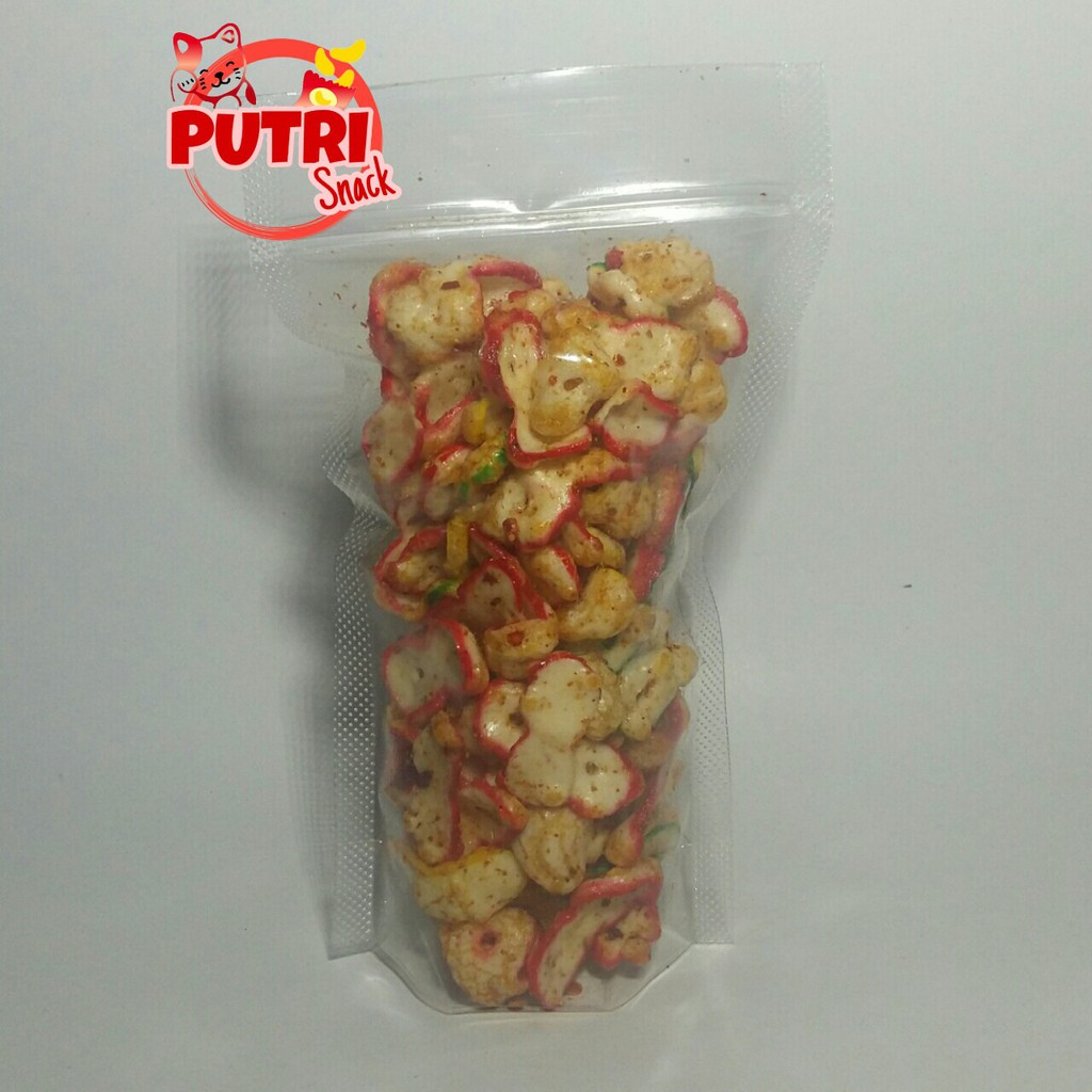 Keripik Seblak Kacamata 50gr+ Daun jeruk Banyak Rasa