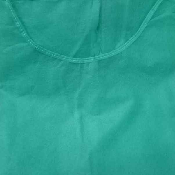 TURUN HARGA Gown disposable hijau 35gsm