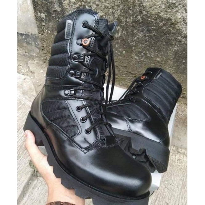 Sepatu PDL Jatah TNI AU Paskhas Pembagian 2021  Mata Kucing 100% kulit asli Caanggo Terlaris