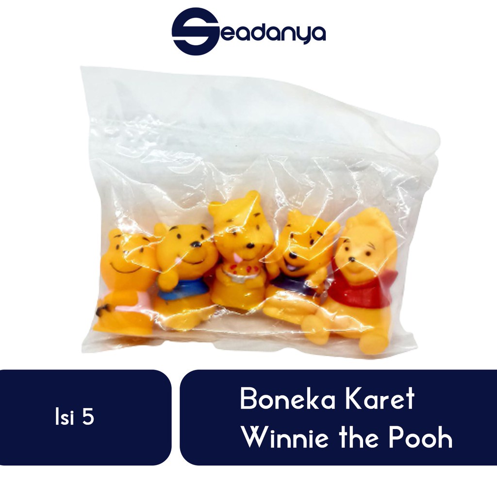 

Hiasan Kuetar Karet Winnie the Pooh Isi 5 Dekorasi/Mainan/ - Perlengkapan Kue/Cake/Makanan/Kuetart