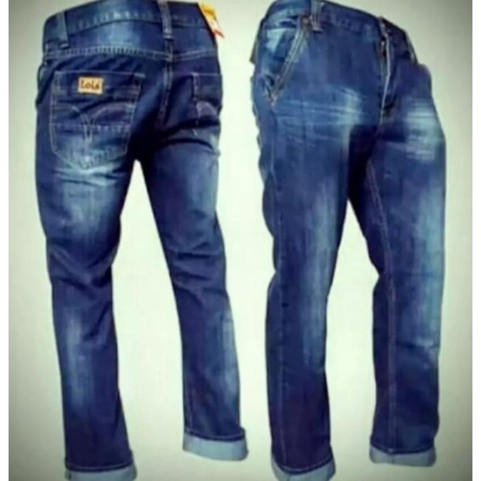 celana jeans panjang pria. celana lois pria original standard reguler,