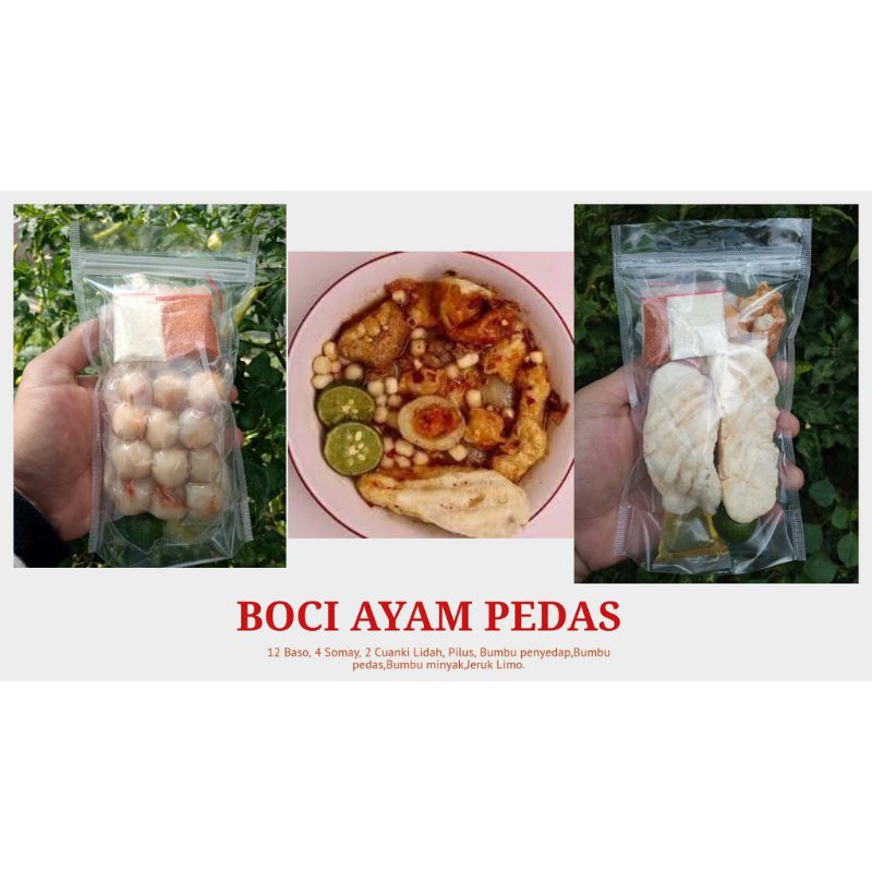 

baso aci isi ayam pedas