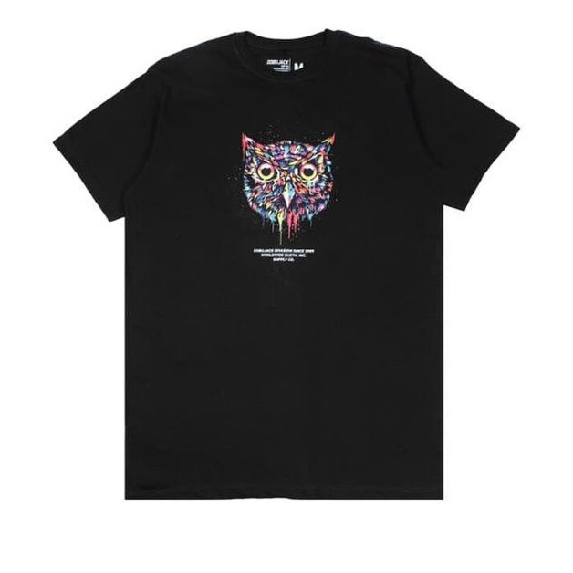 DOBUJACK TSHIRT OWL COLOUR - BLACK