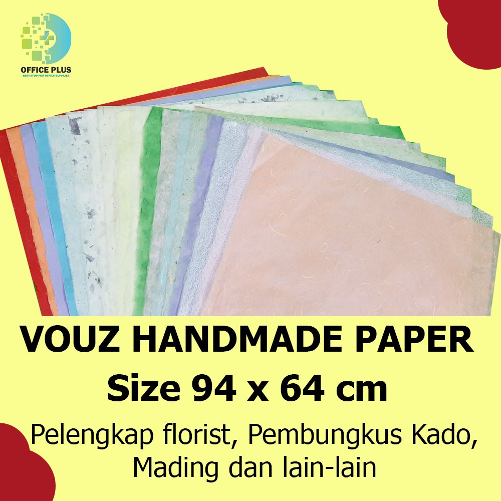 

Vouz Handmade Paper / Kertas Bunga / Pembungkus kado Uk 94x64 cm