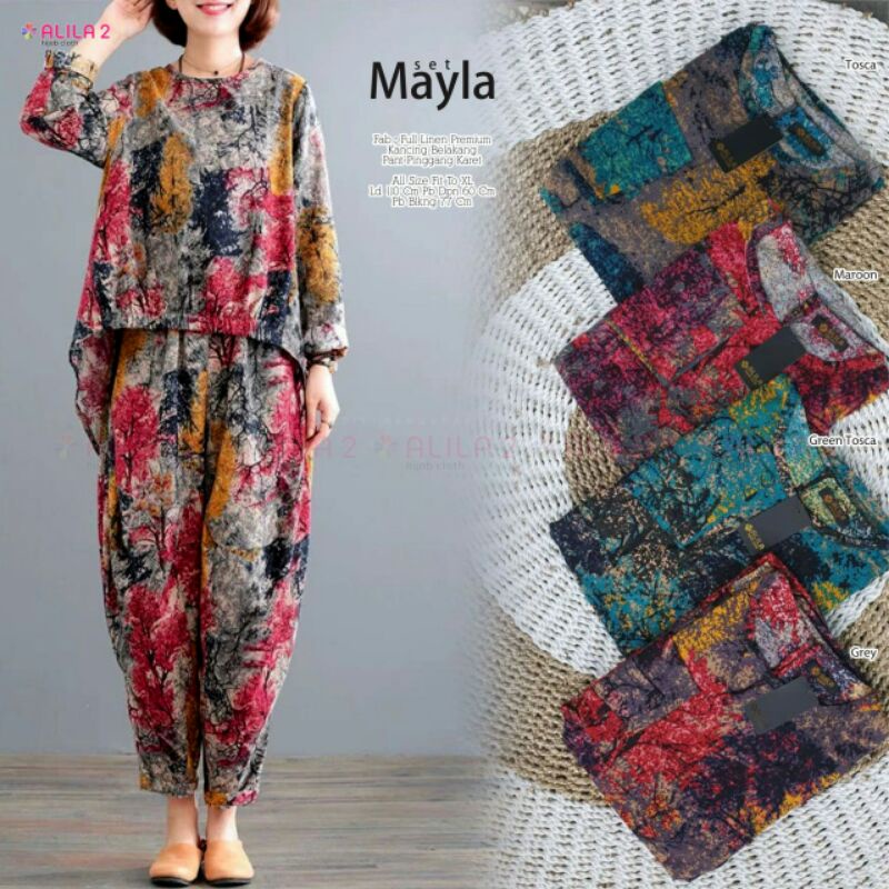 MAYLA Set (Blouse &amp; pants) By Alila