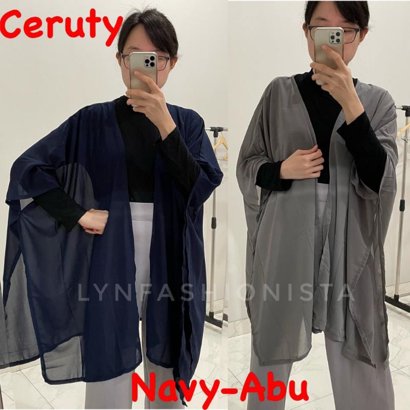 (MAX BB 100 KG)CARDIGAN JUMBO WANITA/OUTER BIG SIZE MURAH/OUTER KALONG/7755