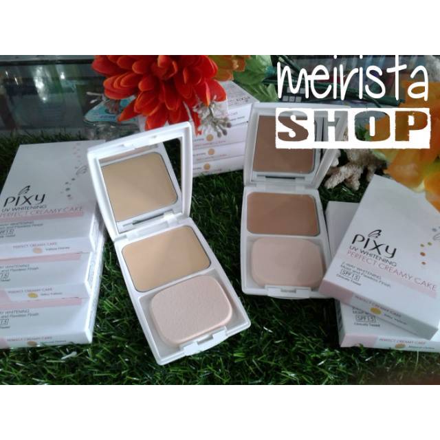 PIXY PERFECT CREAMY CAKE+TEMPAT/BEDAK BASAH PIXY/BEDAK+TEMPAT/PIXY