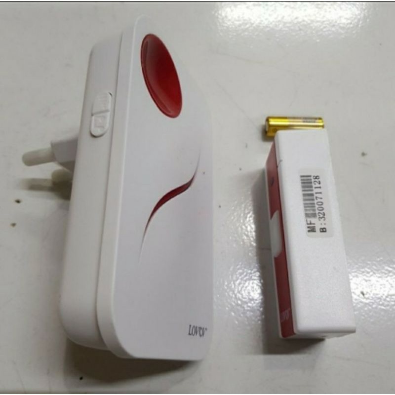 Lovov Bell rumah Wireless 1 tombol. Bel tanpa kabel remote