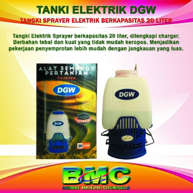 SPRAYER ELEKTRIK DGW  Alat Sempriot dengan Kapasitas Tangki Besar 20 Liter