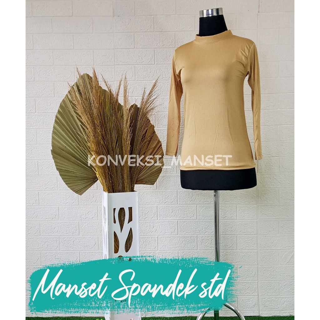 MANSET BAJU BAHAN SPANDEK LICIN  INNER SPORT OLAHRAGA SIZE STANDAR DAN JUMBO BISA COD