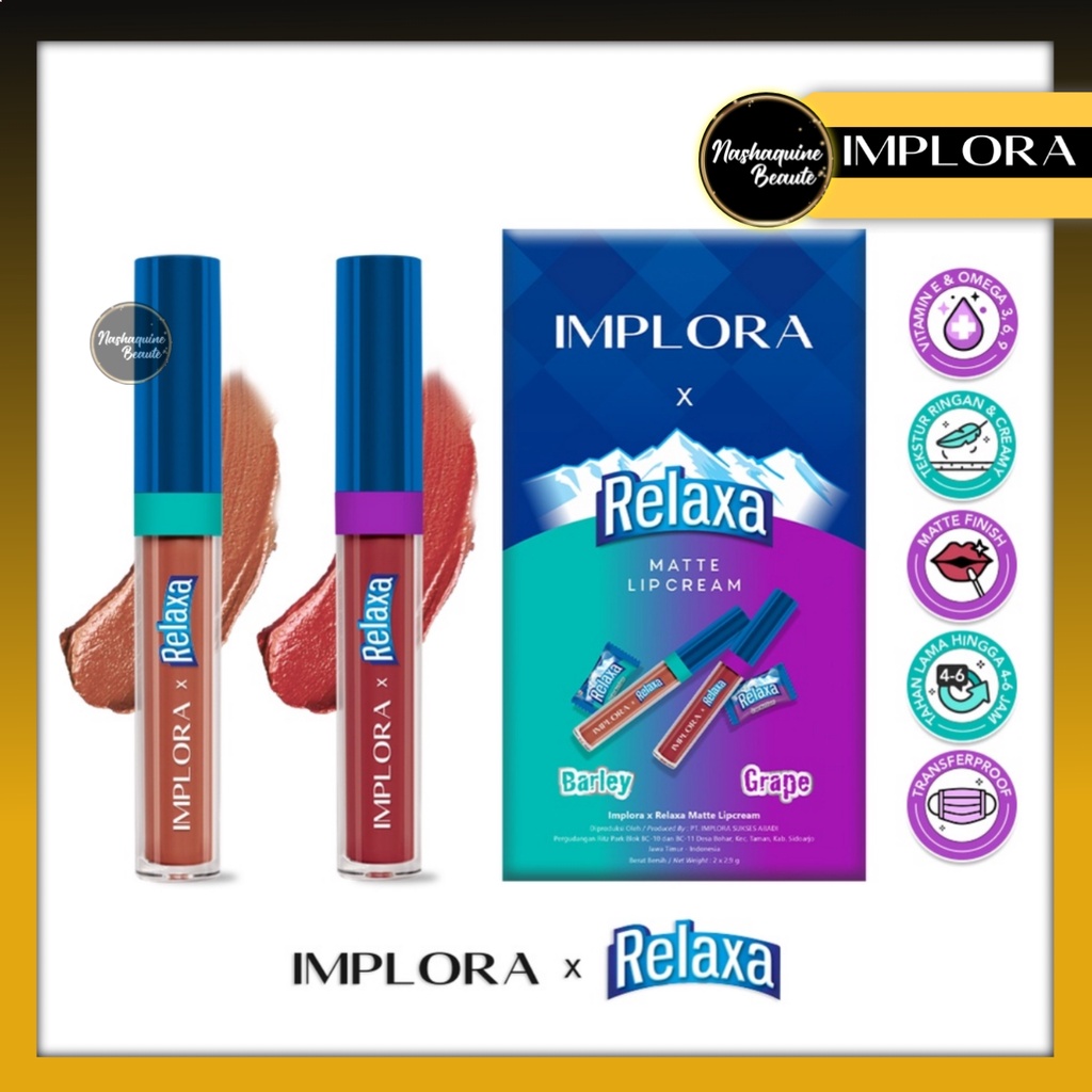 IMPLORA Lipcream Relaxa (Limited Edition) - Lip Cream Matte