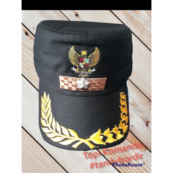 Topi Komando Camat kades + melati