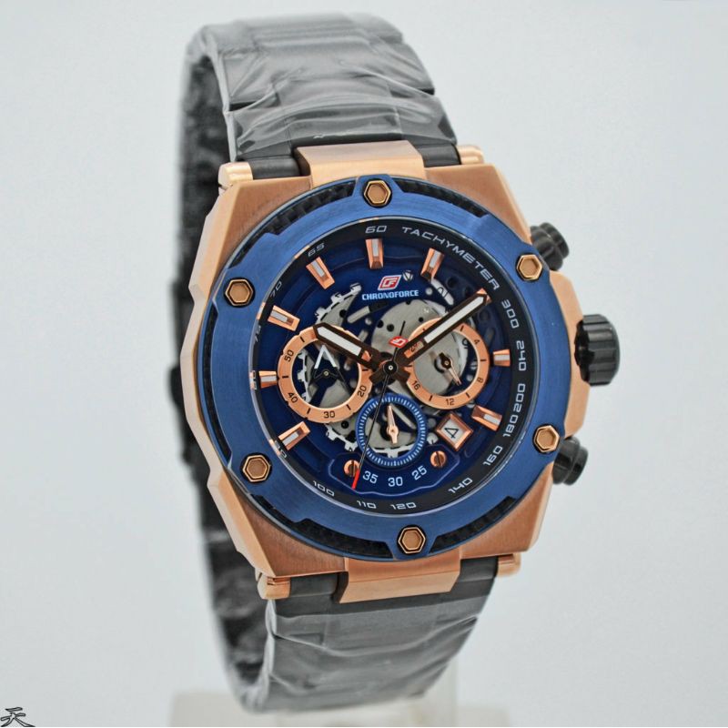 Jam Tangan Pria Chronoforce 5297MB Rantai Original Murah