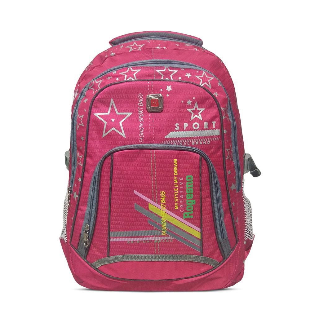 Tas Ransel Pria Wanita Rogesno Bahan Tebal Backpack Sekolah 25L