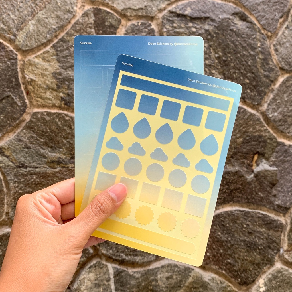 

Themed Gradient Deco Stickers - Stiker Dekorasi Gradasi Bertema