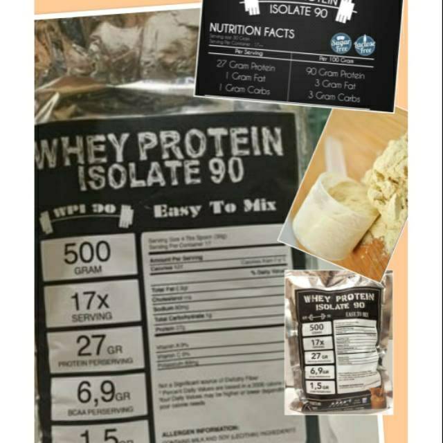 Susu diet DEBM Keto Susu protein 500gram Whey Protein Isolate 90