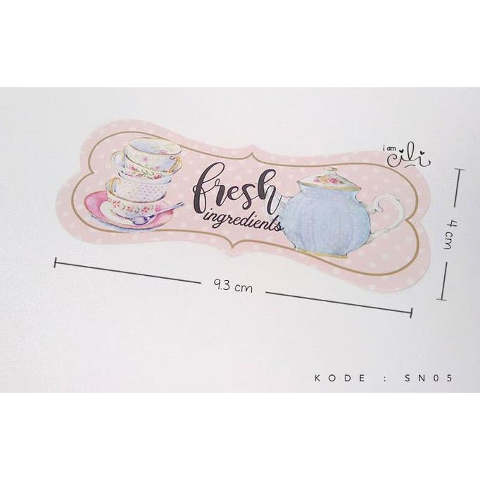 

Monggo] (Sn05) Stiker Toples Dus Kue Kering Tema Fresh Pink