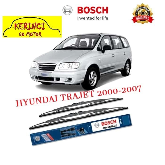 WIPER HYUNDAI TRAJET 2000-2007 BOSCH ADVANTAGE 26&quot; &amp; 22&quot; SEPASANG