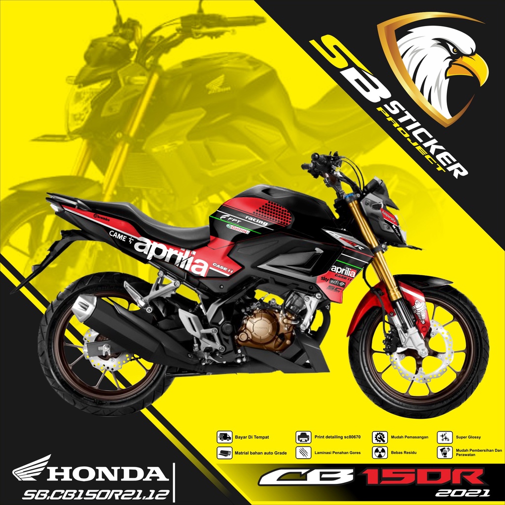 STRIPING CB150R 2021 - STRIPING HOLOGRAM HONDA CB150R 2021 APRILIA