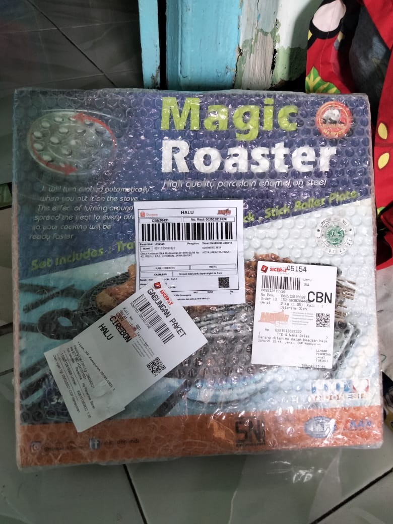 Maspion 34 Cm Magic Roaster Alat Pemanggang Sate, Ayam, Sosis Dll