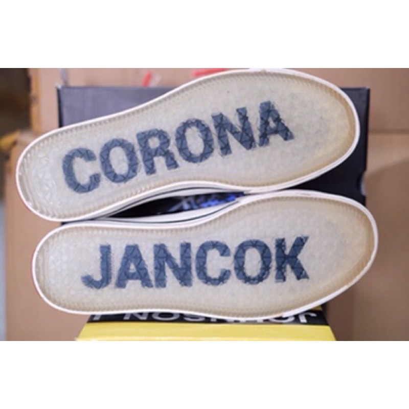 Sepatu Pria/Sepatu wanita Corona Jancok black white high